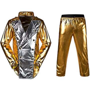 MJ World Tour Gold History Jacket Costume for Kids