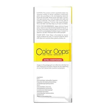 Color Oops Hair Color Remover Ammonia Free 4oz Pack of 2