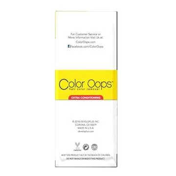 Color Oops Hair Color Remover Ammonia Free 4oz Pack of 2