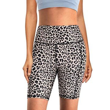 Promover High Waist Biker Yoga Shorts for Women with Pockets Workout Running Compression Shorts 5"/8"