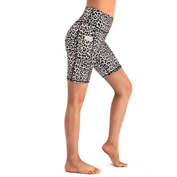 Promover High Waist Biker Yoga Shorts for Women with Pockets Workout Running Compression Shorts 5"/8"