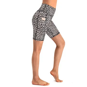 Promover High Waist Biker Yoga Shorts for Women with Pockets Workout Running Compression Shorts 5"/8"