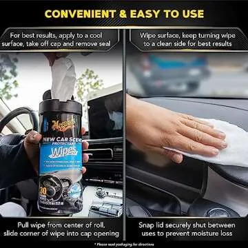 Meguiar's New Car Scent Protectant Wipes - 30 Ct