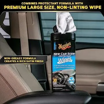 Meguiar's New Car Scent Protectant Wipes - 30 Ct