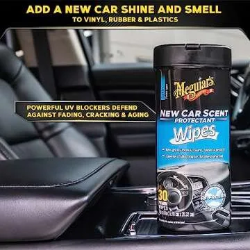 Meguiar's New Car Scent Protectant Wipes - 30 Ct