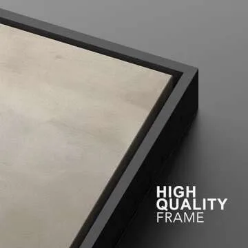 SIGNFORD Rustic Tan Abstract Framed Canvas Art