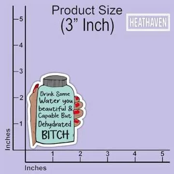 Funny Hydration Reminder Sticker Pack for Adults