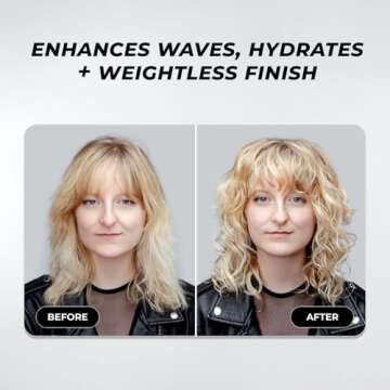 XMONDO Hair Wavetech Hydrating Wave Cream - Vegan Formula with Coconut & Argan Oil for Breakage Prot...