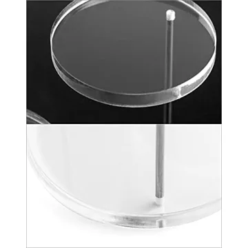 QWORK 3-Tier Round Acrylic Display Stands for Collectibles