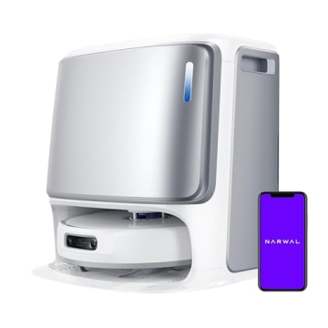 NARWAL Freo Z Ultra Robot Vacuum and Mop Combo, Dual RGB Cameras and Chips, AI Avoidance, 12000Pa Su...