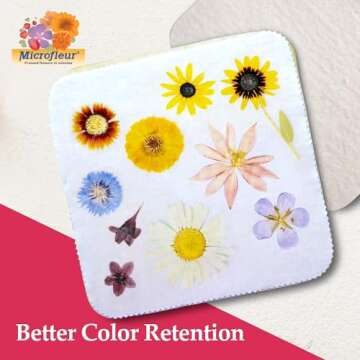 Microfleur - Regular Microwave Flower Press Refill Pack - Floral Art Crafting Accessory, Creative Pressing, DIY Handicrafts Creations for Plant Lovers, Replacement Washable Cotton Liners - 5" (13 cm)