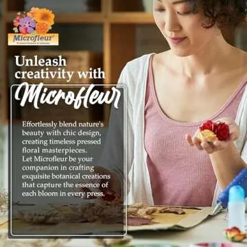 Microfleur - Regular Microwave Flower Press Refill Pack - Floral Art Crafting Accessory, Creative Pressing, DIY Handicrafts Creations for Plant Lovers, Replacement Washable Cotton Liners - 5" (13 cm)