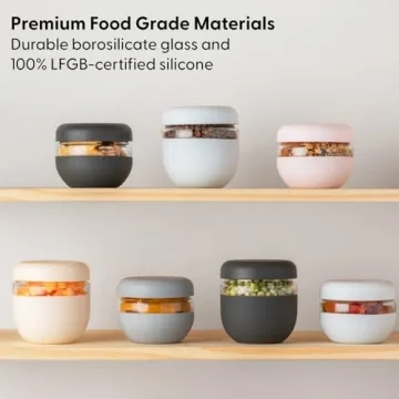 W&P Porter Seal Tight Glass Lunch Bowl Container w/Lid Blush 24 Ounces Leak & Spill Proof, Soup & Stew Food Storage, Meal Prep, Airtight, Microwave and Dishwasher Safe, BPA-Free Glass