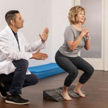 OPTP PRO-Slant Incline Squat Wedge Pair for Stretching and Rehab