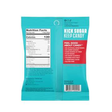 SmartSweets , Sweet Fish, Candy with Low Sugar (3g), Plant-Based, Free From Sugar Alcohols, 1.8 Oz, ...