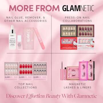 Glamnetic Press On Nails - Floral Accents for All Occasions
