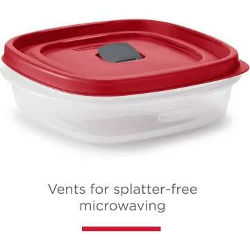 16-Piece BPA-Free Food Storage Set with Vented Lids