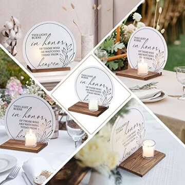 AW BRIDAL Sympathy Gifts Memorial Candle, in Memory of Loved One Wedding Signs, Memorial Bereavement Gifts for Loss of Loved One Mother Father Husband