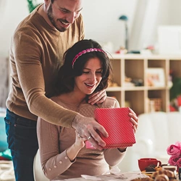 PHALIN 3PCS Valentine’s Day Heart Headbands for Women Glitter Rhinestone Heart Hairbands Sweet Love Heart Hair Hoop Festive Gifts (3PCS Glitter Headband)