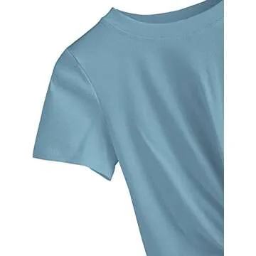 Stylish Women's Summer Crop Top Short Sleeve Twist Tee