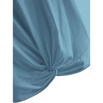 Stylish Women's Summer Crop Top Short Sleeve Twist Tee