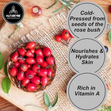 Naturevibe Botanicals Rosehip Oil 32 Ounces | 100% Pure and Natural | Great for Skin Care and Hair Care