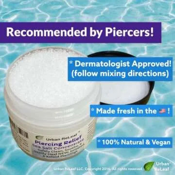 Urban ReLeaf PIERCING RELIEF Sea Salt Concentrate For Aftercare