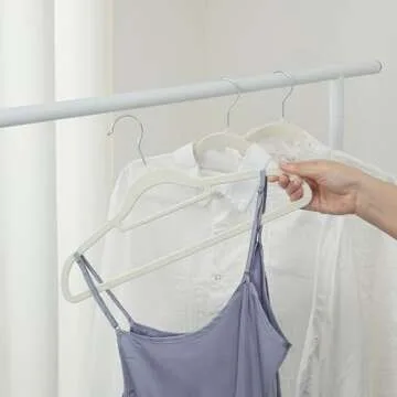 Fancial Velvet Non-Slip Hangers 10 Pack for elegant organization