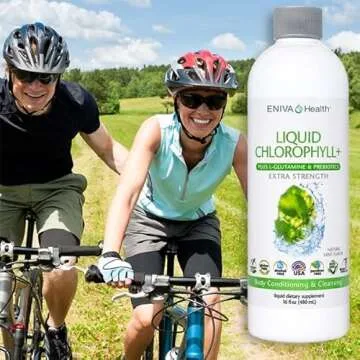 Eniva Liquid Chlorophyll Super Greens - Vegan Mint Flavor