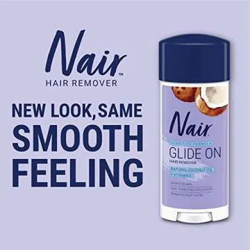 Nair Sensitive Hair Removal Cream Glide On 3.3 oz