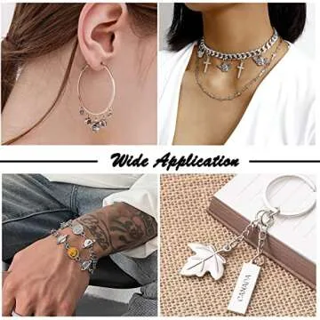 2000Pcs Stainless Steel Jump Rings for Jewelry Making