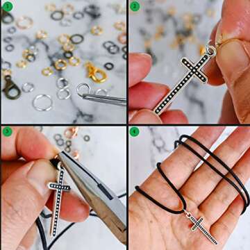 2000Pcs Stainless Steel Jump Rings for Jewelry Making