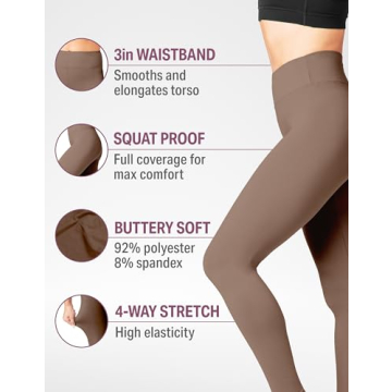 SATINA High Waisted Leggings: Soft & Stretchy Fit