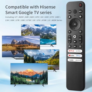 Hisense TV Remote Control Replacement for Smart 4K TVs