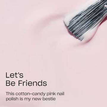 OPI Nail Lacquer Let’s Be Friends! | Opaque Soft Pink Crème Chip Resistant Nail Polish | Hello Kitty 2021 Collection