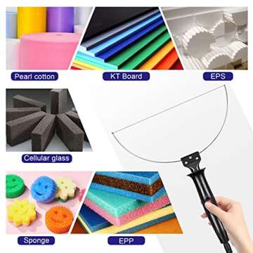 GOCHANGE 3 in 1 Foam Cutter Electric Cutting Machine Pen Tools Kit, 100-240V / 18W Styrofoam Cutting...