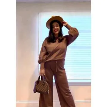 ETCYY Elegant Womens Lounge Sweatsuit Sets - Chic Comfort