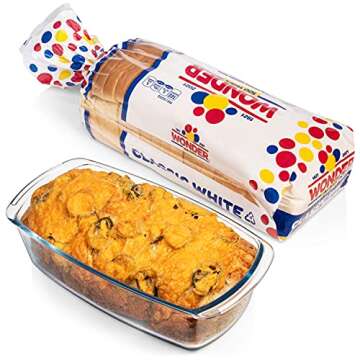 Razab Large Glass Loaf Pan Set with Airtight Lids