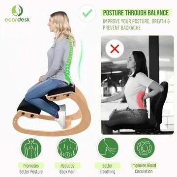 Ecordesk Ergonomic Kneeling Chair with Adjustable Seat for All