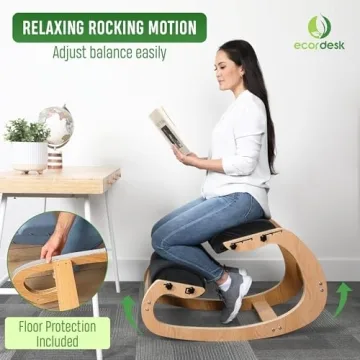 Ecordesk Ergonomic Kneeling Chair with Adjustable Seat for All