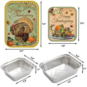 Thanksgiving Food Storage Containers 24PC Set Perfect for Parties