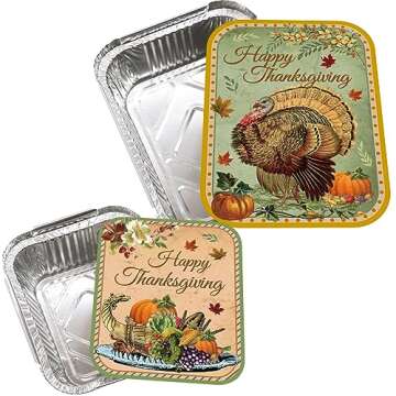 Thanksgiving Food Storage Containers 24PC Set Perfect for Parties