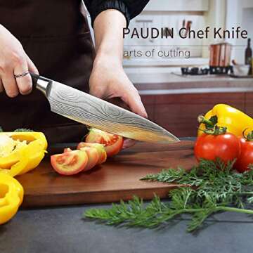 PAUDIN Chef Knife - Versatile Kitchen Utility Knife for All Skills