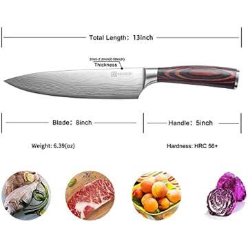 PAUDIN Professional Chef Knife for All Culinary Tasks
