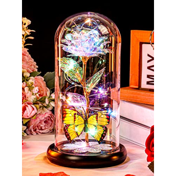 Light Up Glass Rose Gifts for Women – Perfect for Christmas