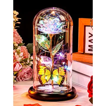 Light Up Glass Rose Gifts for Women – Perfect for Christmas