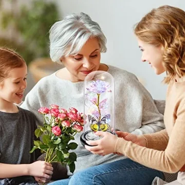 Light Up Glass Rose Gifts for Women – Perfect for Christmas