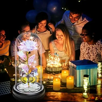 Light Up Glass Rose Gifts for Women – Perfect for Christmas