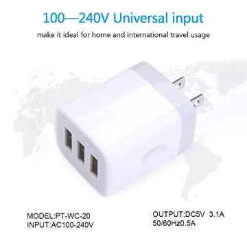 Hootek USB Wall Charger 3-Port Quick Charging Solution