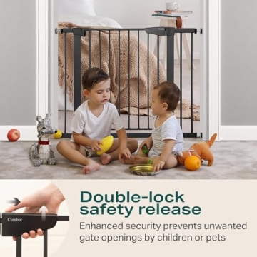 Cumbor Baby Gate - Adjustable Safety for Kids and Pets